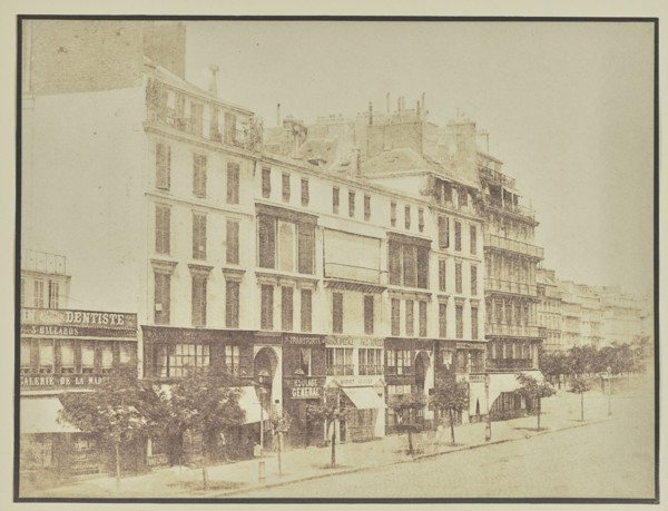 Rue Royale, Paris; Hippolyte Bayard, French, 1801 - 1887, about 1840–1849; Salted paper print; 17.3 × 23.1 cm