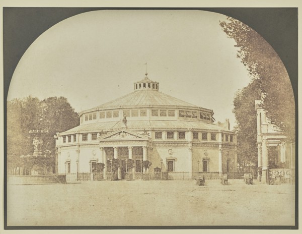 Cirque National, Paris; Hippolyte Bayard, French, 1801 - 1887, Paris, France; 1847; Salted paper print; 17.1 × 23 cm