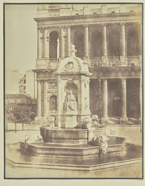 Fontaine Saint-Sulpice; Hippolyte Bayard, French, 1801 - 1887, Paris, France, Europe; about 1848; Salted paper print