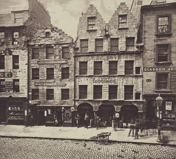Old Building, High Street; Thomas Annan, Scottish,1829 - 1887, Glasgow, Scotland; 1868 - 1877; Carbon print; 24.5 × 27.5 cm