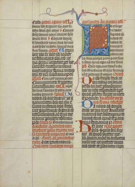 Decorated Initial L; Master Michael, Austrian, active about 1420 until the mid-15th century, Vienna, Austria; about 1420 - 1430