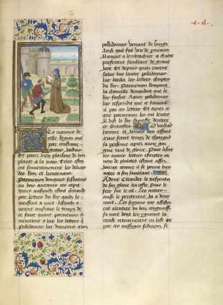 The Death of Parmenion; Master of the Jardin de vertueuse consolation and assistant, Flemish, active 3rd quarter of 15th century