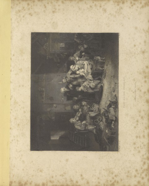 The Blind Fiddle; C.W. Marr, Sir David Wilkie, R.A., Scottish, 1785 - 1841, England; 1843 - 1845; Engraving; 10.8 x 14.4 cm