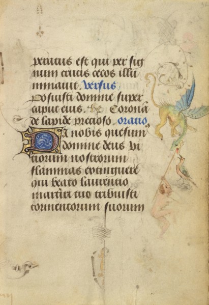 Decorated Text Page; Nicolas Spierinc, Flemish, active 1455 - 1499, Antwerp, illuminated, Belgium; 1469; Tempera colors, gold
