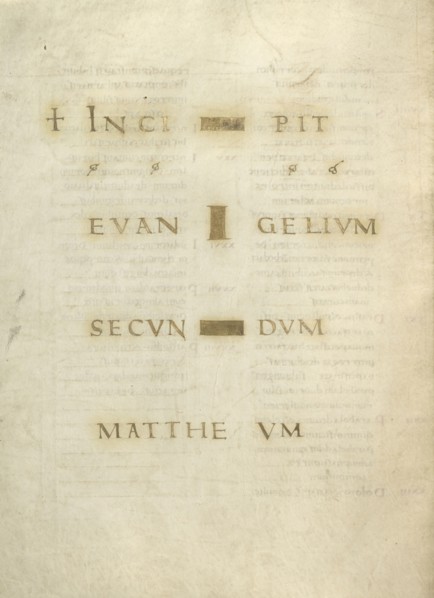 Incipit Page; Lorsch, Germany; about 826 - 838; Tempera colors on parchment; Leaf: 31.6 x 24 cm, 12 7,16 x 9 7,16 in