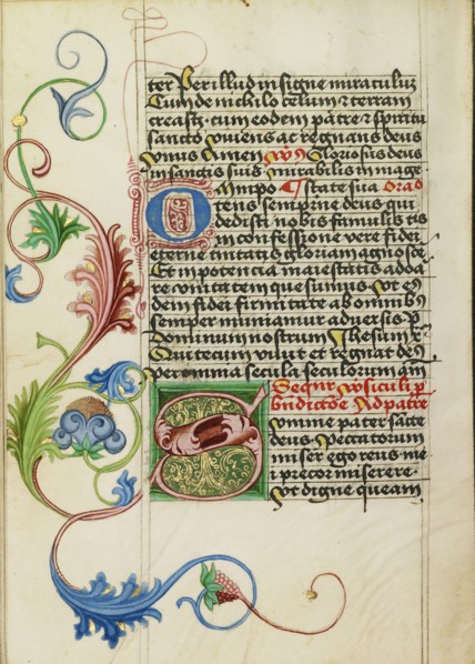Decorated Initial S; Workshop of Valentine Noh, Bohemian, active 1470s, Prague, Bohemia, Czech Republic; about 1470 - 1480