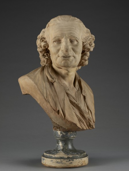 Bust of Alexis-Jean-Eustache Taitbout; Jean-Jacques Caffieri, French, 1725 - 1792, France; 1762; Terracotta on plaster socle