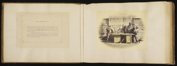 Street Refreshment Stalls; Felice Beato, 1832 - 1909, Japan; 1866 - 1867; Hand-colored Albumen silver