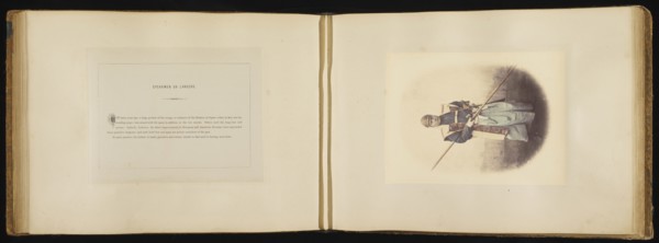 Spear-Men or Lancers; Felice Beato, 1832 - 1909, Japan; 1866 - 1867; Hand-colored Albumen silver print