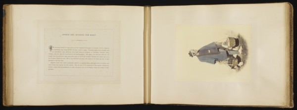 Japanese Cook, Returning from Market; Felice Beato, 1832 - 1909, Japan; 1866 - 1867; Hand-colored Albumen