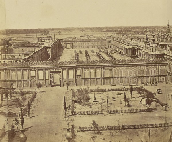 Panorama of Lucknow: View of Devastation Wrought by Lucknow Massacre; Felice Beato, 1832 - 1909, India
