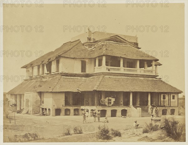 Bank's House; Felice Beato, 1832 - 1909, India; 1858; Albumen silver print
