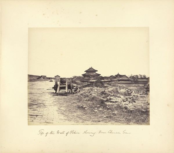 Top of the Wall of Peking; Felice Beato, 1832 - 1909, China; October 14, 1860 or later; Albumen silver