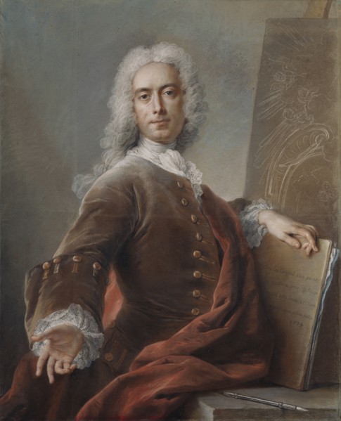 Self-Portrait; Charles-Antoine Coypel, French, 1694 - 1752, 1734; Pastel on paper; 98.1 × 80 cm, 38 5,8 × 31 1,2 in