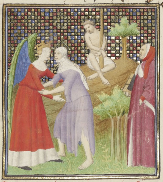 The Struggle between Fortune and Poverty; Boucicaut Master and workshop, French, active about 1390 - 1430, Paris, France