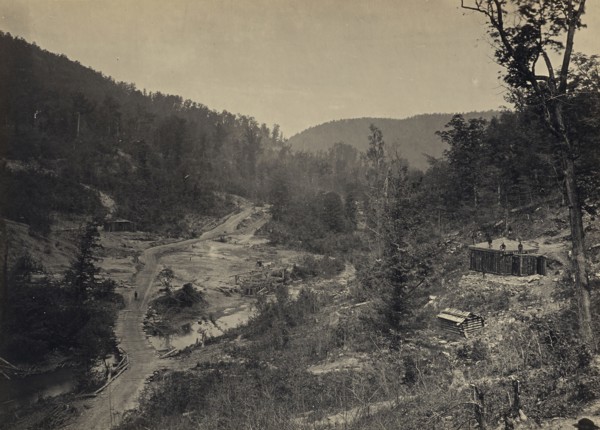 Whiteside Valley Below the Bridge; George N. Barnard, American, 1819 - 1902, New York, United States; negative about 1865
