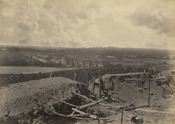 South Bank of the Chattahoochie, Georgia; George N. Barnard, American, 1819 - 1902, New York, United States