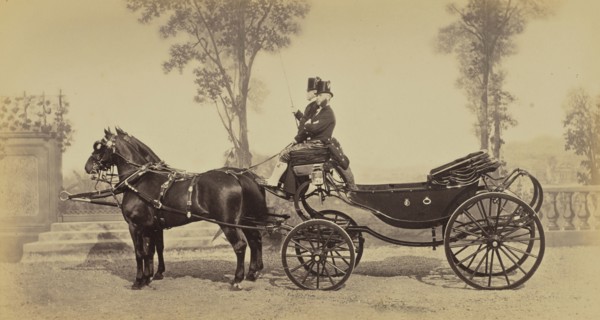 Calèche de la Princesse Metternich; Louis-Jean Delton, French, 1807 - 1891, Paris, France; 1865; Albumen silver print