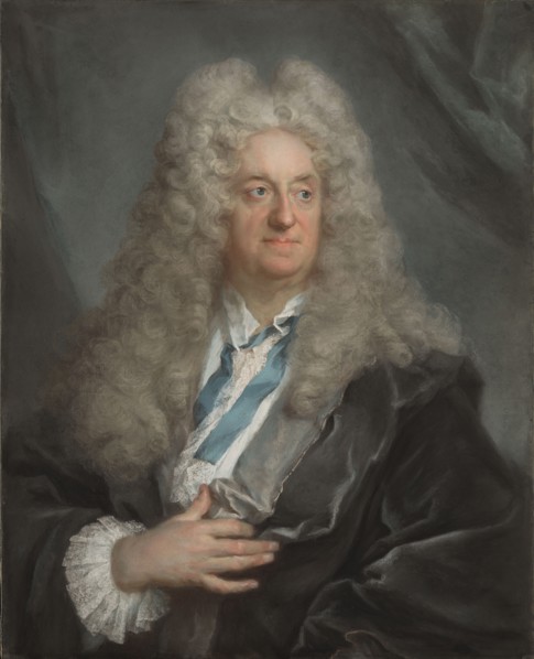 Portrait of a Man; Joseph Vivien, French, 1657 - 1734, France; about 1725; Pastel on blue paper; 91.4 × 66 cm, 36 × 26 in