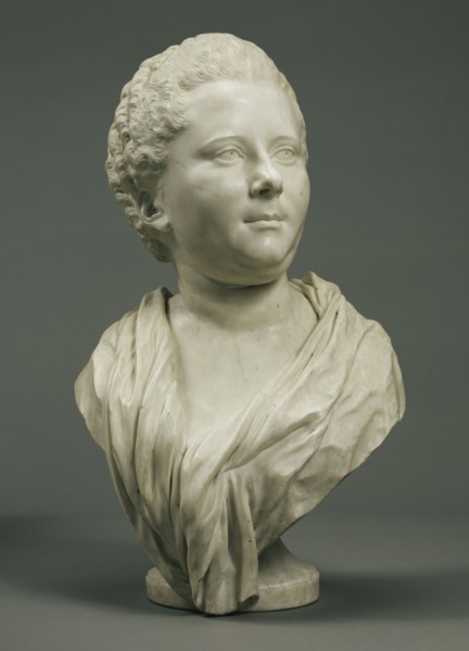 Bust of Mme. Brigitte François Elisabeth de Lansire, née Garnier d'Isle; Jean-Baptiste Pigalle, French, 1714 - 1785, France
