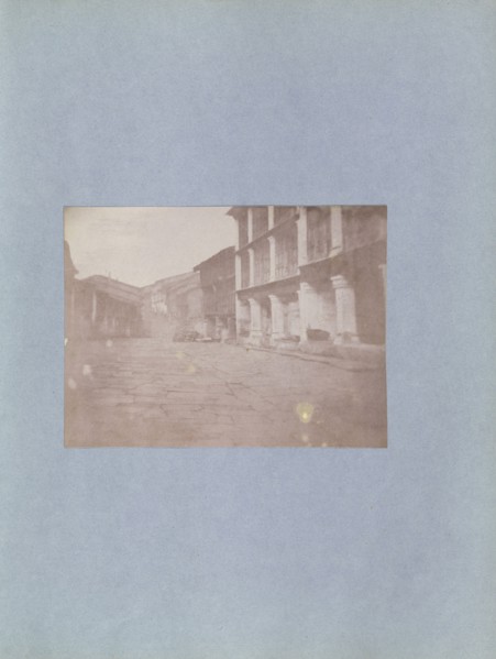 Street Scene, India; British, active India about 1843; India; 1843 - 1845; Salted paper print from a paper negativr