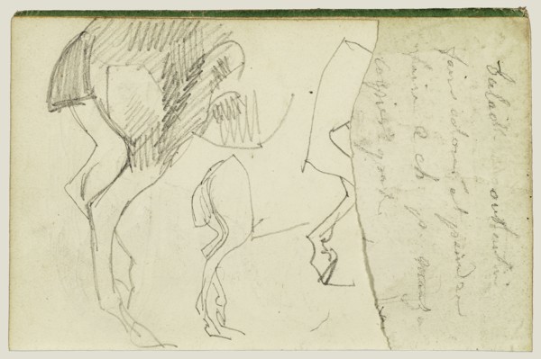 Horse Studies; Théodore Géricault, French, 1791 - 1824, 1812 - 1814; Graphite; 15.2 x 10.6 cm, 6 x 4 3,16 in