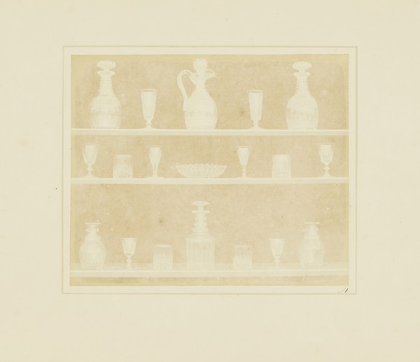 Articles of Glass; William Henry Fox Talbot, English, 1800 - 1877, Reading, England; 1844; Salted paper print from a paper