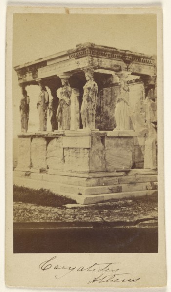 Caryatids, Athens; Dimitrios Constantin, Greek, active 1858 - 1860s, late 1850s-1860s; Albumen silver print