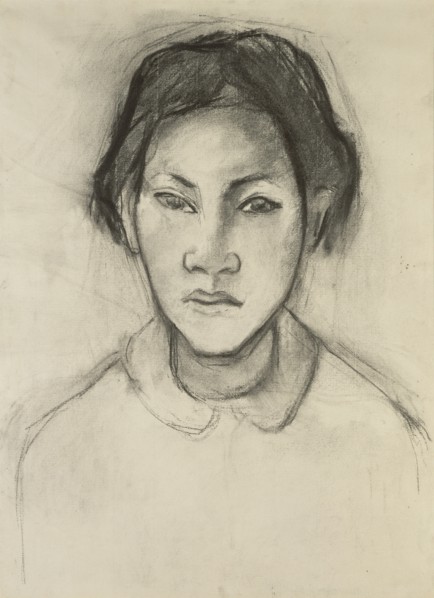 Head of a Tahitian Woman; Paul Gauguin, French, 1848 - 1903, Tahiti, France; about 1892; Charcoal; 41.9 x 31.1 cm