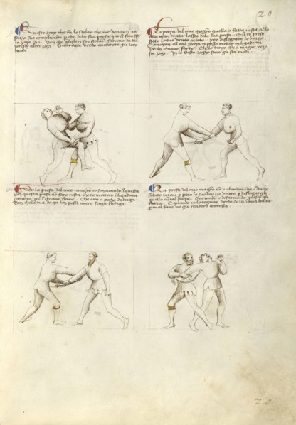 Combat with Dagger; Fiore Furlan dei Liberi da Premariacco, Italian, about 1340,1350 - before 1450, Padua, or, Italy