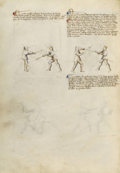 Combat with Implements; Fiore Furlan dei Liberi da Premariacco, Italian, about 1340,1350 - before 1450, Padua, or, Italy