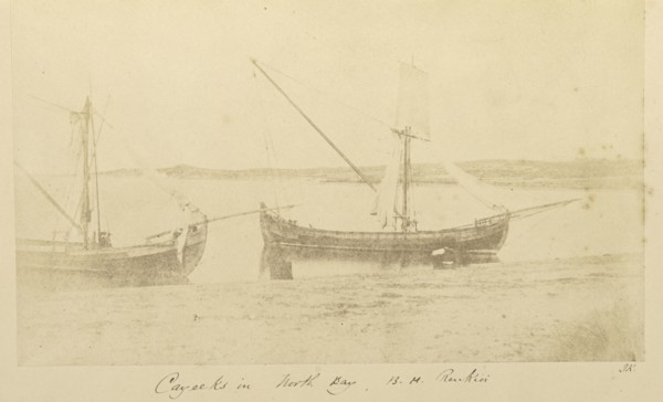 Cayeeks in North Bay, B.H. Renkioi; John Kirk, Scottish, 1832 - 1922, Renkioi, Turkey; 1855 - 1856; Salted paper print
