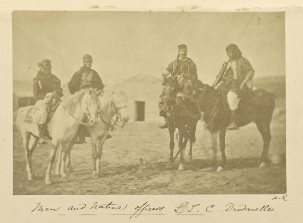 Men and Native Officers L.T.C. Dardanelles; Dr. William Robertson, Scottish, 1818 - 1882, Turkey; 1855 - 1856; Albumen silver