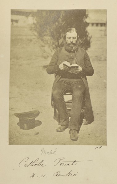Catholic Priest, B.H. Renkioi; Dr. William Robertson, Scottish, 1818 - 1882, Renkioi, Turkey; 1855 - 1856; Albumen silver print