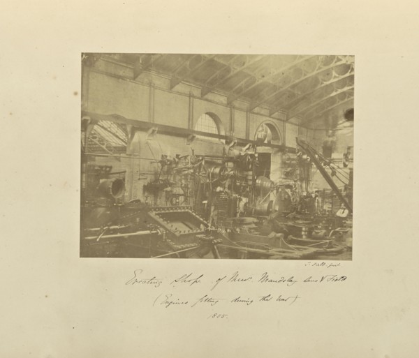 Erecting Shop of Messrs. Maudslay, Sons & Field, Engines fitting during the war, Joshua Field, English, 1786 - 1863, London