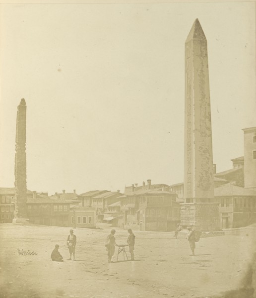 Hypodrome sic or Atmeydan sic, Stamboul; James Robertson, English, 1813 - 1888, Constantinople, Istanbul Turkey; 1853; Salted