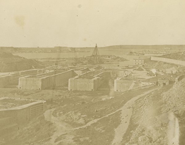 Russian Docks, Sebastopol; James Robertson, English, 1813 - 1888, Sevastopol, Ukraine; 1855 - 1856; Salted paper print