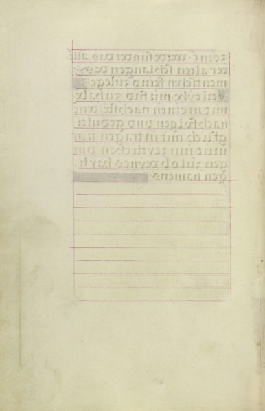 Blank page; Simon Bening, Flemish, about 1483 - 1561, Bruges, Belgium; about 1525 - 1530; Parchment; Leaf: 16.8 x 11.4 cm