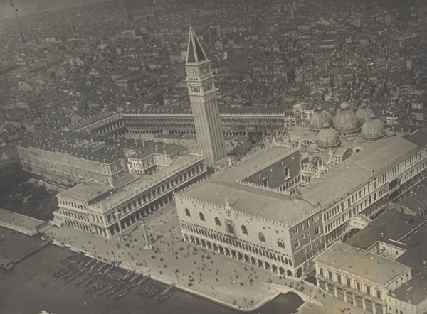 Piazza San Marco, Venice; Fédèle Azari, Italian, 1895 - 1930, Italy; 1914 - 1929; Gelatin silver print; 11.8 x 16 cm