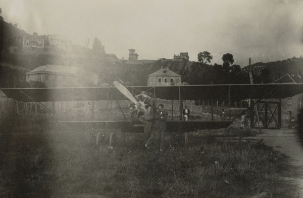 Airplane; Fédèle Azari, Italian, 1895 - 1930, Italy; 1914 - 1929; Gelatin silver print; 14.3 x 21.9 cm, 5 5,8 x 8 5,8 in