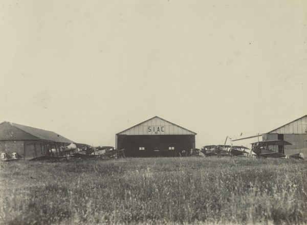 Hanger for Societa' Italiana Aviazione Civile; Fédèle Azari, Italian, 1895 - 1930, Milan, Italy; 1919 - 1923; Gelatin silver