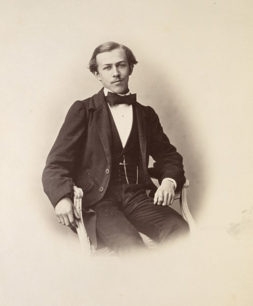 Portrait of a Seated Young Man; Gustave Le Gray, French, 1820 - 1884, about 1858; Albumen silver print