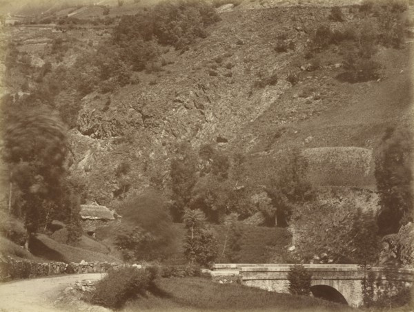 Pont Sur la Route de Bigorre, Coup de Vent, Aimé Civiale, Italian, 1821 - 1893, France; 1857 - 1858; Albumen silver print