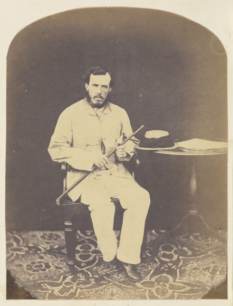 Man; Attributed to Felice Beato, 1832 - 1909, India; 1858 - 1859; Albumen silver print