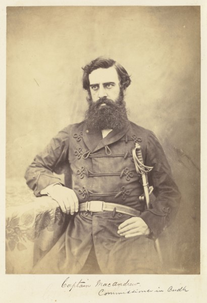 Captain MacAndrew, Commissioner in Oudh; Attributed to Felice Beato, 1832 - 1909, India; 1858 - 1859