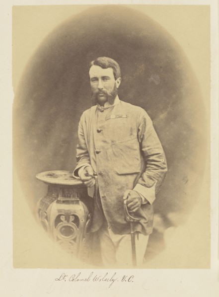 Lieutenant-Colonel Wolsely, V.C; Felice Beato, 1832 - 1909, India; 1858 - 1859; Albumen silver print