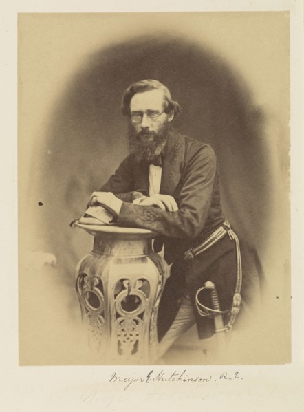 Major E. Hutchinson, R.E; Felice Beato, 1832 - 1909, India; 1858 - 1859; Albumen silver print