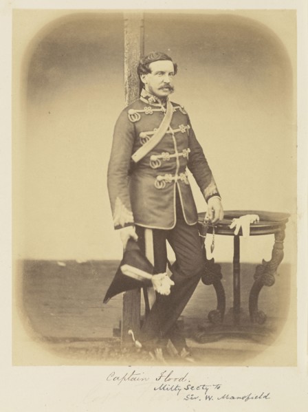 Captain Flood, Military Secretary to Sir W. Mansfield; Felice Beato, 1832 - 1909, India; 1858 - 1859