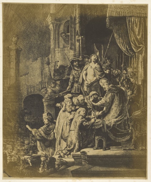 Ecce Homo; Bisson Frères, French, active 1840 - 1864, Paris, France; 1858; Salted paper print; 43 x 35.7 cm