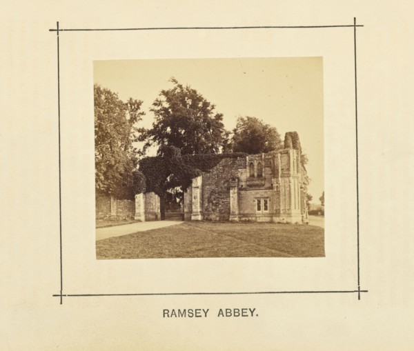 Ramsey Abbey; William Ball, British, active 1860s - 1870s, London, England; 1868; Albumen silver print